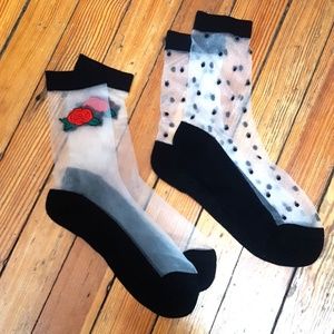 NEW! sheer fashion socks